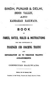 Tapa de Book of Fares, Rates, Rules & Instructions: For the Conveyance of Passenger and Coaching Traffic ...