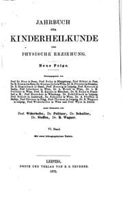 Tapa de Jahrbuch für Kinderheilkunde und physische Erziehung