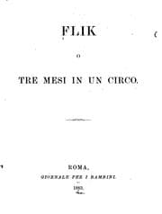 Tapa de Flik; o, Tre mesi in un circo