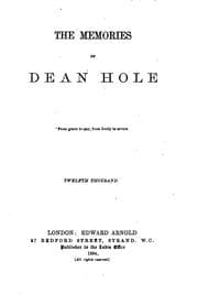 Tapa de The memories of dean hole
