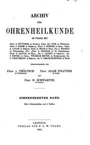 Tapa de Archiv für Ohrenheilkunde