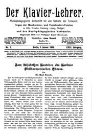 Tapa de Musikpädagogische Blatter...: Zentralblatt fur das gesamte musikalische Unterrichtswesen