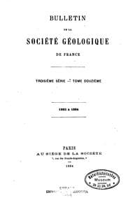 Tapa de Bulletin / Societe geologique de France