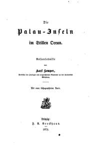 Tapa de Die palau-inseln im stillen ocean