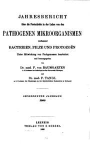 Tapa de Jahresbericht ueber die Fortschritte in der Lehre von den Pathogenen