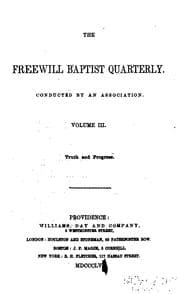 Tapa de The Freewill Baptist Quarterly