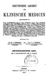 Tapa de Deutsches Archiv für klinische Medizin: Generalregister für die Bände 131-140