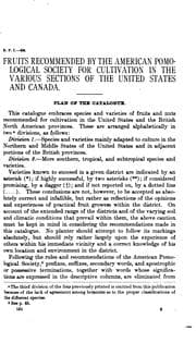 Tapa de Fruits Recommended by the American Pomological Society for Cultivation in ...