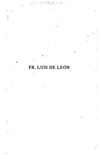 Tapa de Fr. Luis de Leon