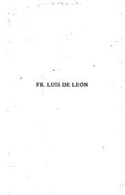 Tapa de Fr. Luis de Leon
