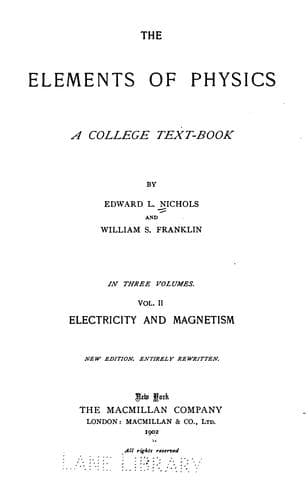 Tapa de The Elements of physics v. 3, 1903