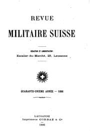 Tapa de Revue militaire suisse