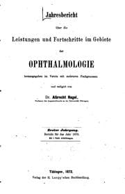 Tapa de Jahresbericht uber die Leistungen und Fortschritte im Gebiete der Ophthalmologie