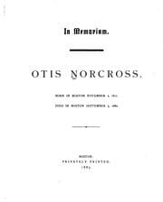 Tapa de In Memoriam: Otis Norcross