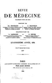 Tapa de Revue de medecine