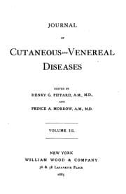 Tapa de Journal of Cutaneous and Venereal Diseases