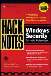 Tapa de Windows security portable reference