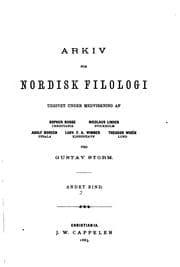 Tapa de Arkiv för nordisk filologi