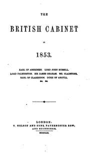 Tapa de The British Cabinet in 1853: Earl of Aberdeen ... [et Al.].