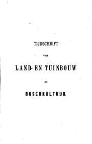Tapa de Tijdschrift voor land- en tuinbouw en boschkultuur en Nederlandsch Oost-Indië