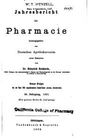 Tapa de Jahresbericht der Pharmazie