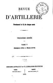 Tapa de Revue d'artillerie