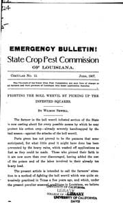 Tapa de Circular / Louisiana. Crop Pest Commission