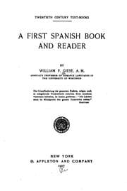 Tapa de A First Spanish Book and Reader
