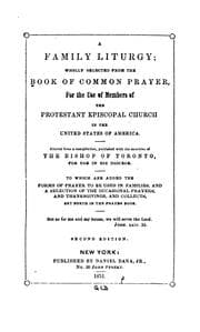 Tapa de A Family Liturgy: Wholly Selected from the Book of Common Prayer