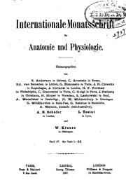Tapa de Internationale Monatsschrift für Anatomie und Physiologie