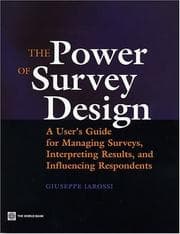 Tapa de The power of survey design