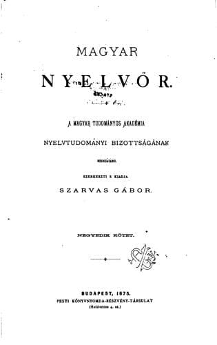 Tapa de Magyar nyelvör