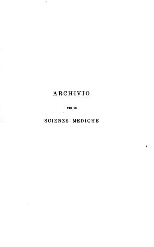 Tapa de Archivio per le scienze mediche