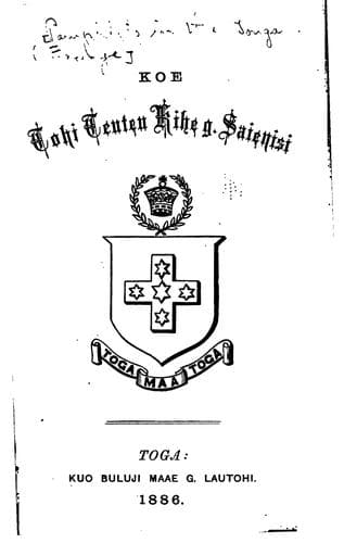 Tapa de Pamphlets in the Tonga Language