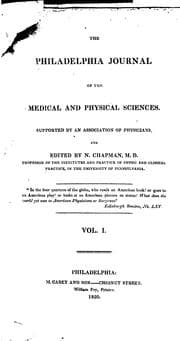 Tapa de The Philadelphia Journal of the Medical and Physical Sciences