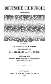 Tapa de Deutsche Chirurgie. v. 11, 1891