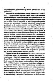 Tapa de Ensayo literario: Colección de composiciones sobre Bellas Letras, Ciencias y Artes
