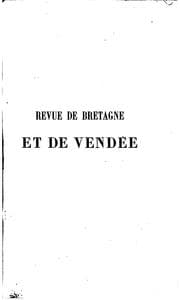 Tapa de Revue de Bretagne et de Vendée