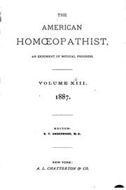 Tapa de The American Homoeopathist