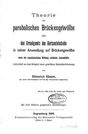 Tapa de Theorie der parabolischen Brückengewölbe; oder, das Grundgesetz des ...