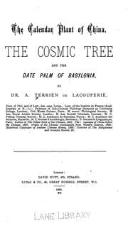 Tapa de The Calendar plant of China, the cosmic tree and the date palm of Babylonia