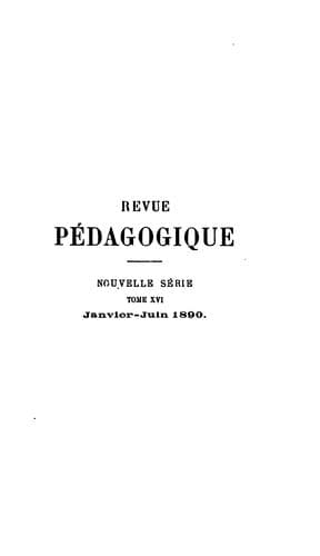 Tapa de Revue pédagogique