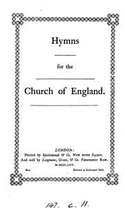 Tapa de Hymns for the Church of England [ed. by T. Darling].