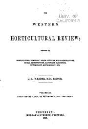 Tapa de The Horticultural review and botanical magazine