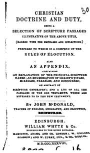 Tapa de Christian doctrine and duty, a selection of Scripture passages [ed.] by J. M'Donald