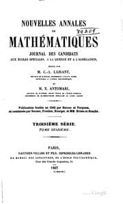 Tapa de Nouvelles annales de mathématiques: journal des candidats aux écoles ...
