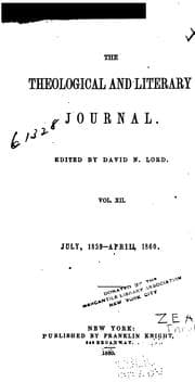 Tapa de The Theological and Literary Journal