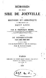Tapa de Mémoires, ou Histoire et chronique du très-chrétien roi saint Louis, publ. par F. Michel ...