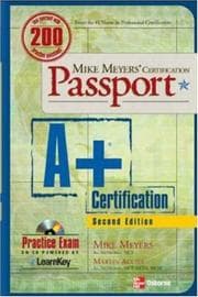 Tapa de Mike Meyers' A+ Certification Passport, Second Edition (Passport)