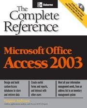 Tapa de Microsoft Office Access 2003